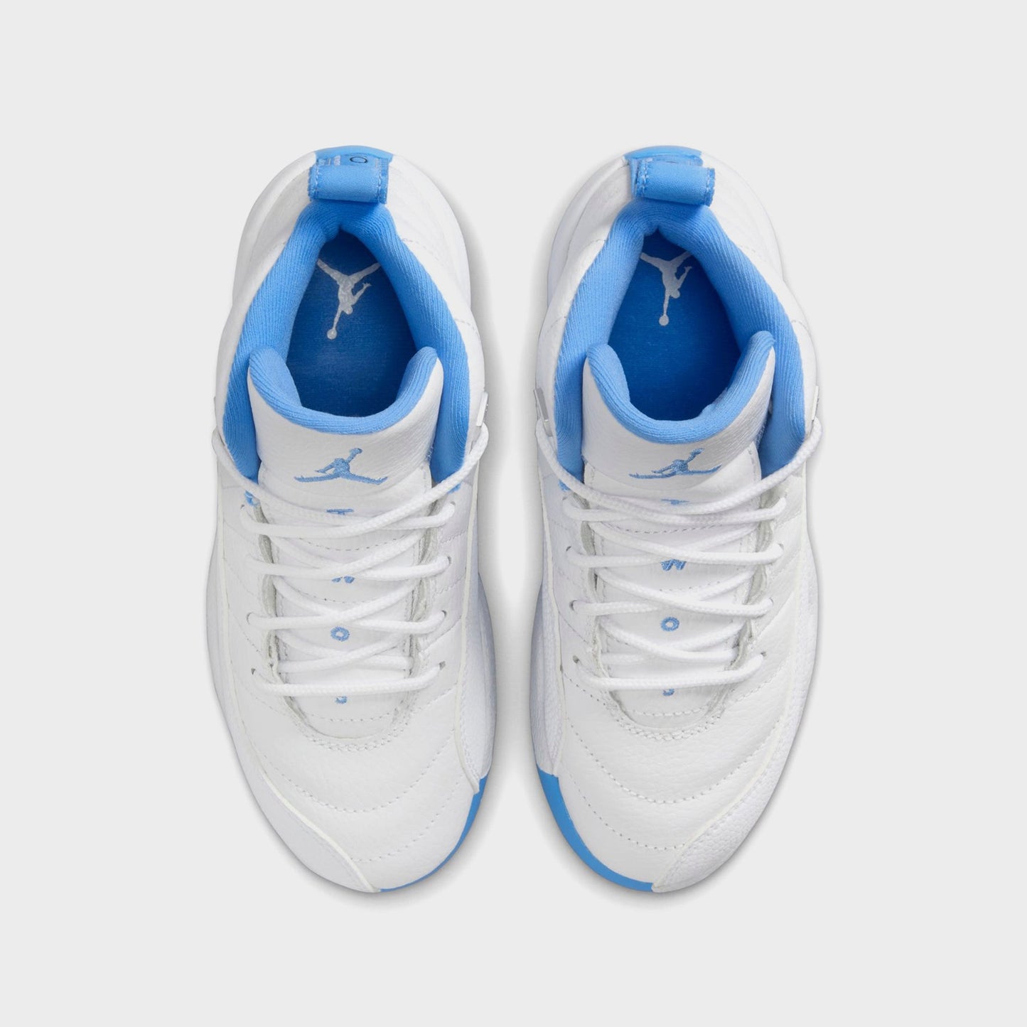 Kids Kith Jordan PS Jordan 12 Retro - White / Metallic Silver / University Blue