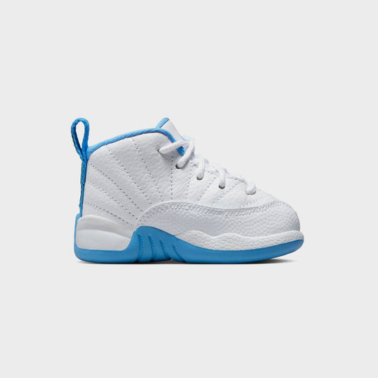 Kids Kith Jordan TD Jordan 12 Retro - White / Metallic Silver / University Blue