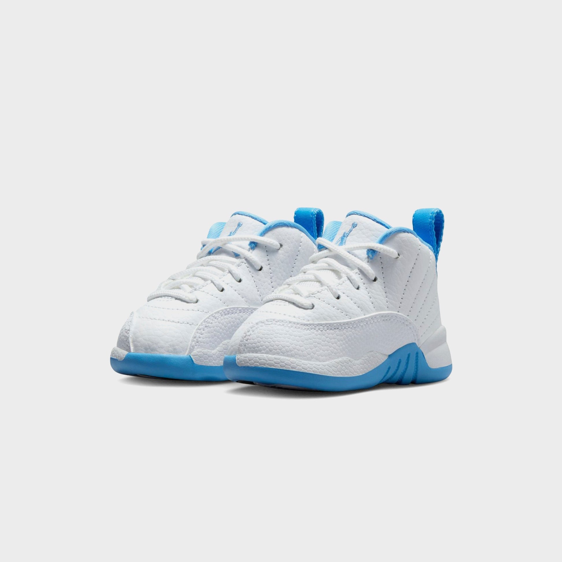 Kids Kith Jordan TD Jordan 12 Retro - White / Metallic Silver / University Blue