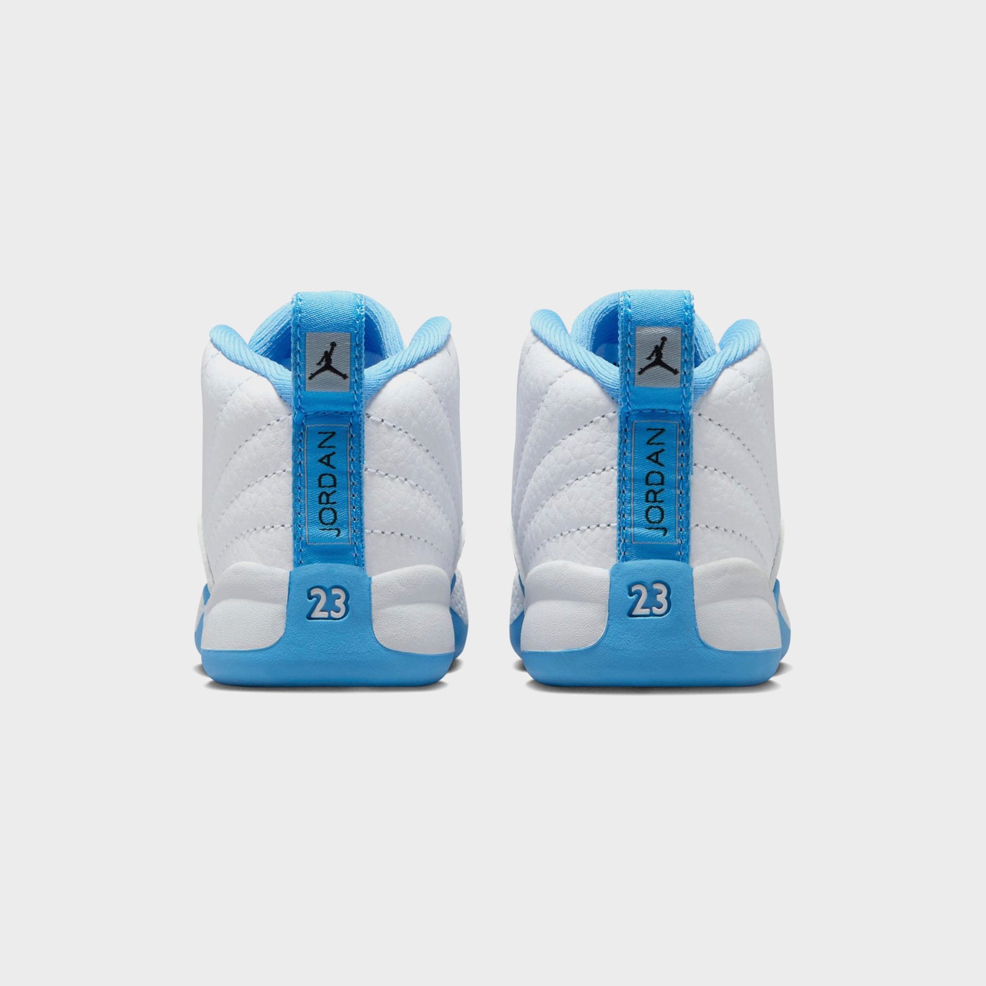 Kids Kith Jordan TD Jordan 12 Retro - White / Metallic Silver / University Blue
