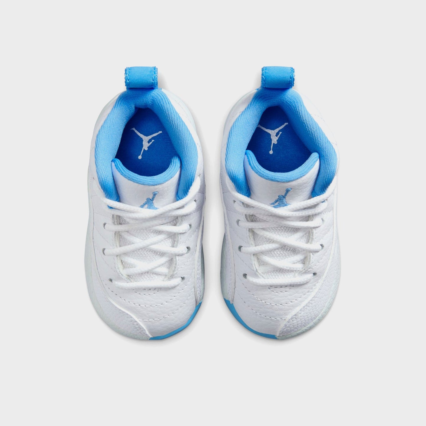 Kids Kith Jordan TD Jordan 12 Retro - White / Metallic Silver / University Blue
