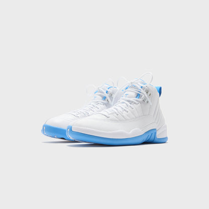 Men Kith Jordan Air Jordan 12 Retro - White / Metallic Silver / University Blue