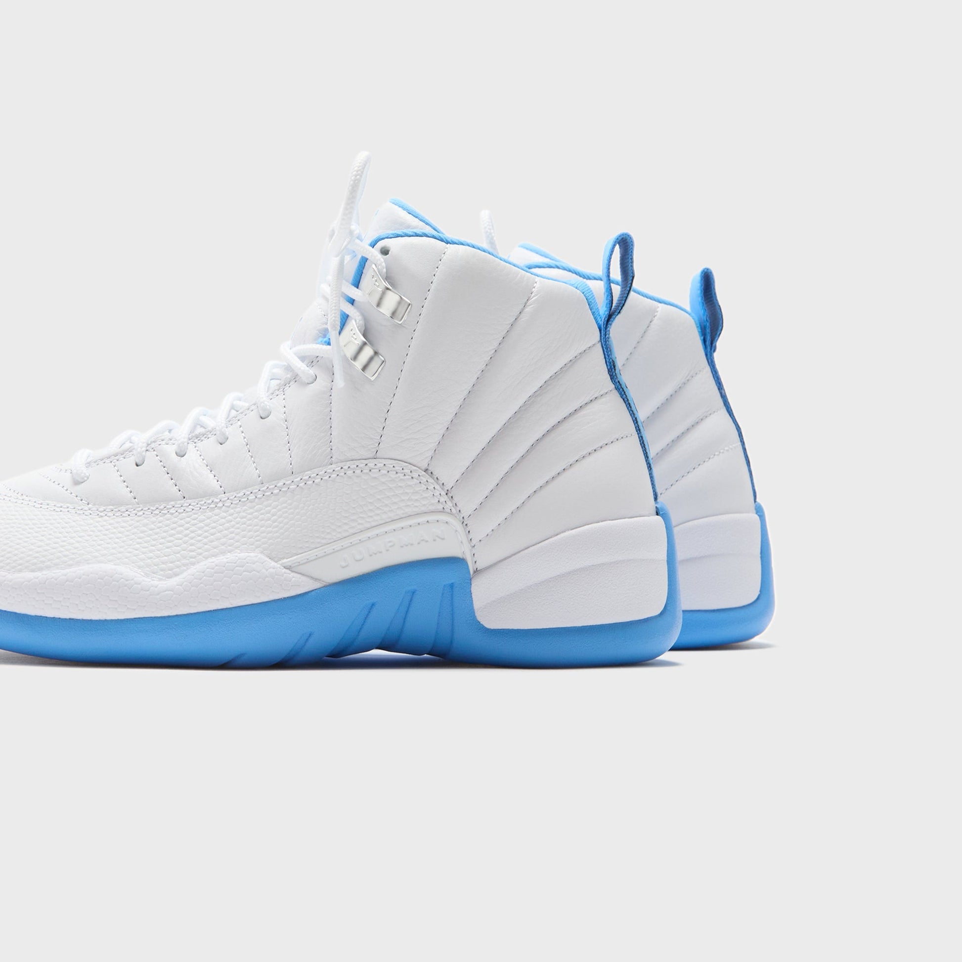 Men Kith Jordan Air Jordan 12 Retro - White / Metallic Silver / University Blue
