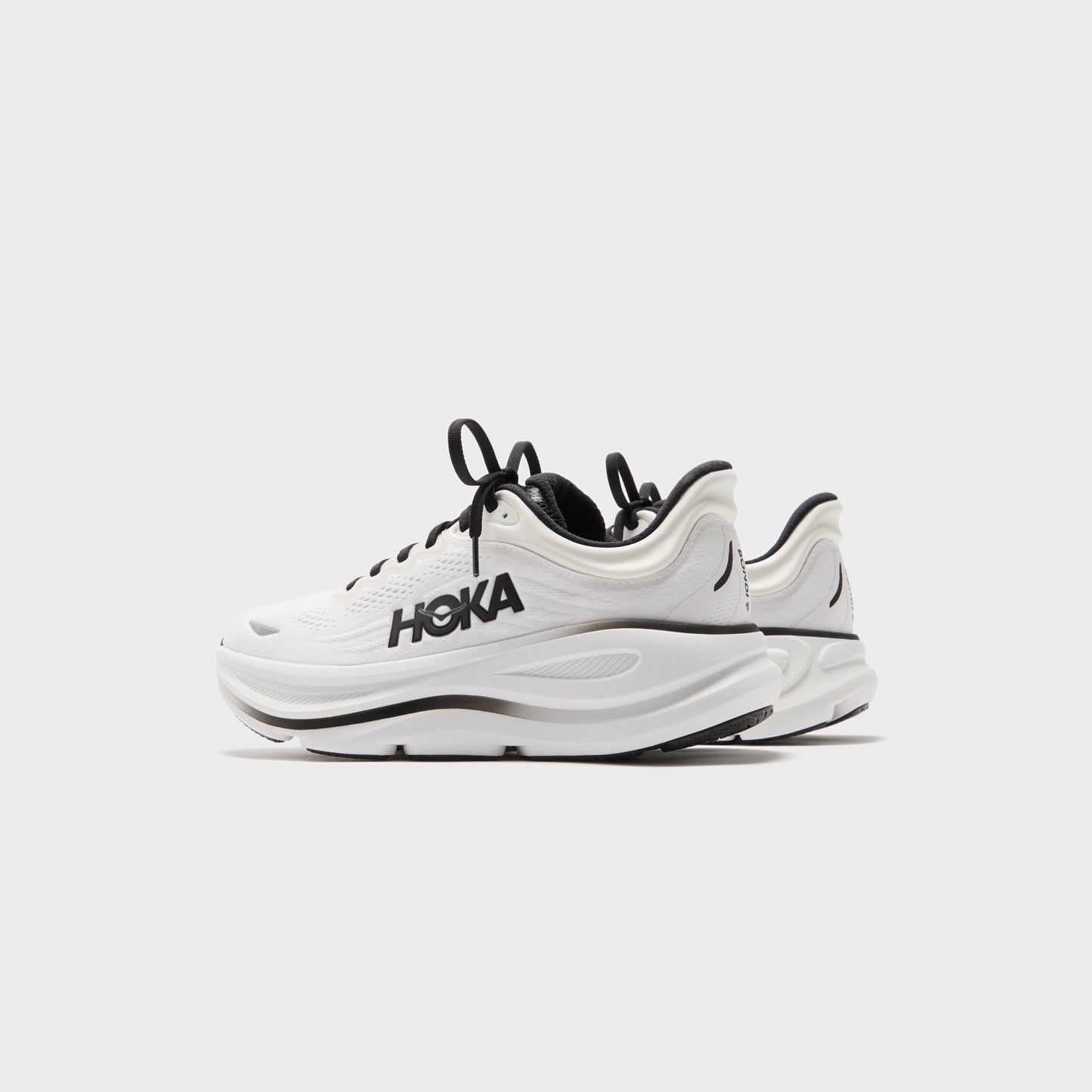 Men Kith HOKA Bondi 9 - White / Black