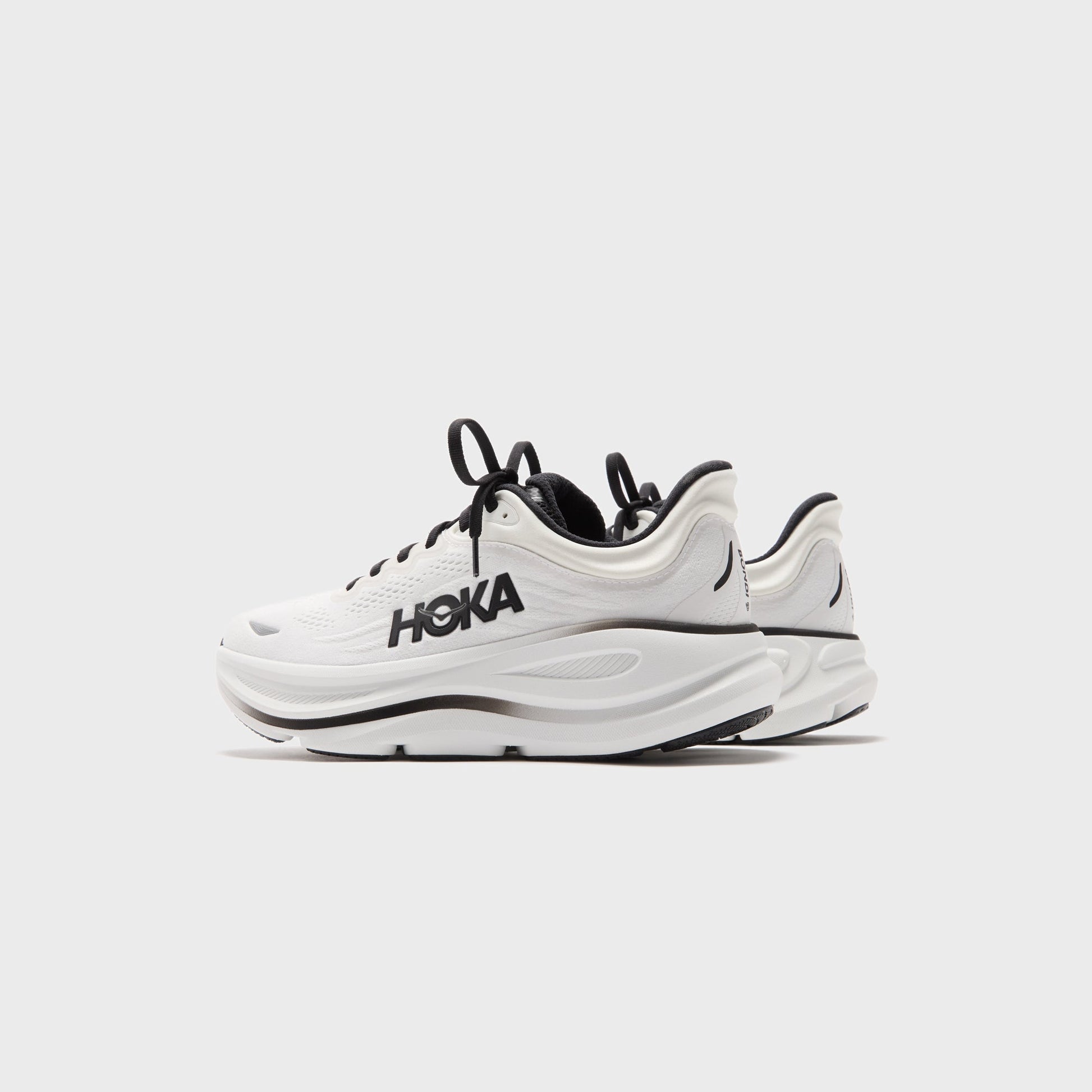 Men Kith HOKA Bondi 9 - White / Black