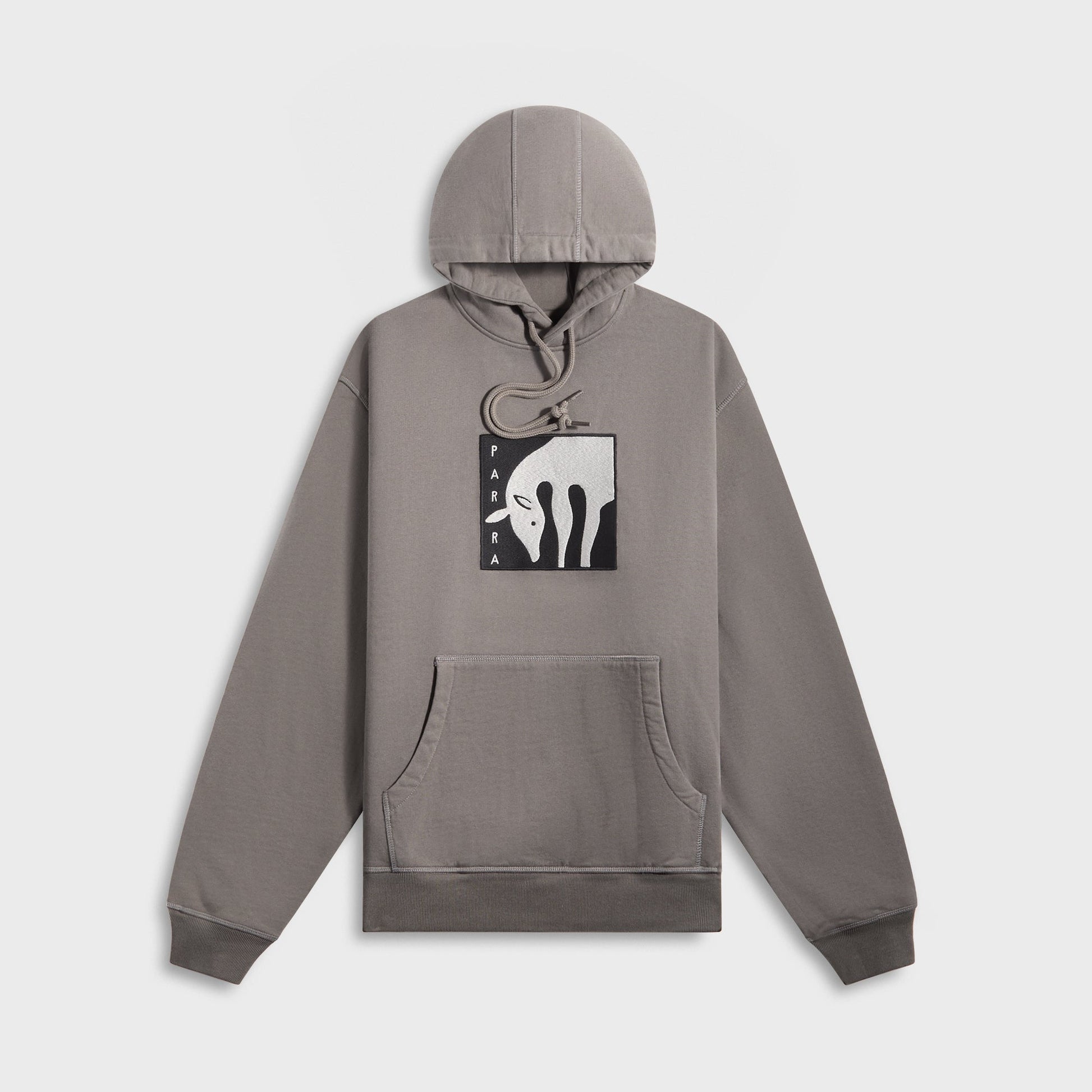Men Kith by Parra Get On The Donkey Hooded Sweatshirt - Washed Grey