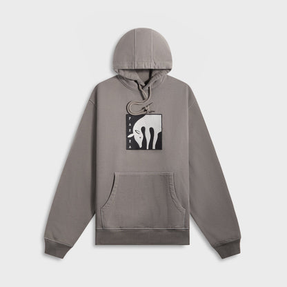 Men Kith by Parra Get On The Donkey Hooded Sweatshirt - Washed Grey