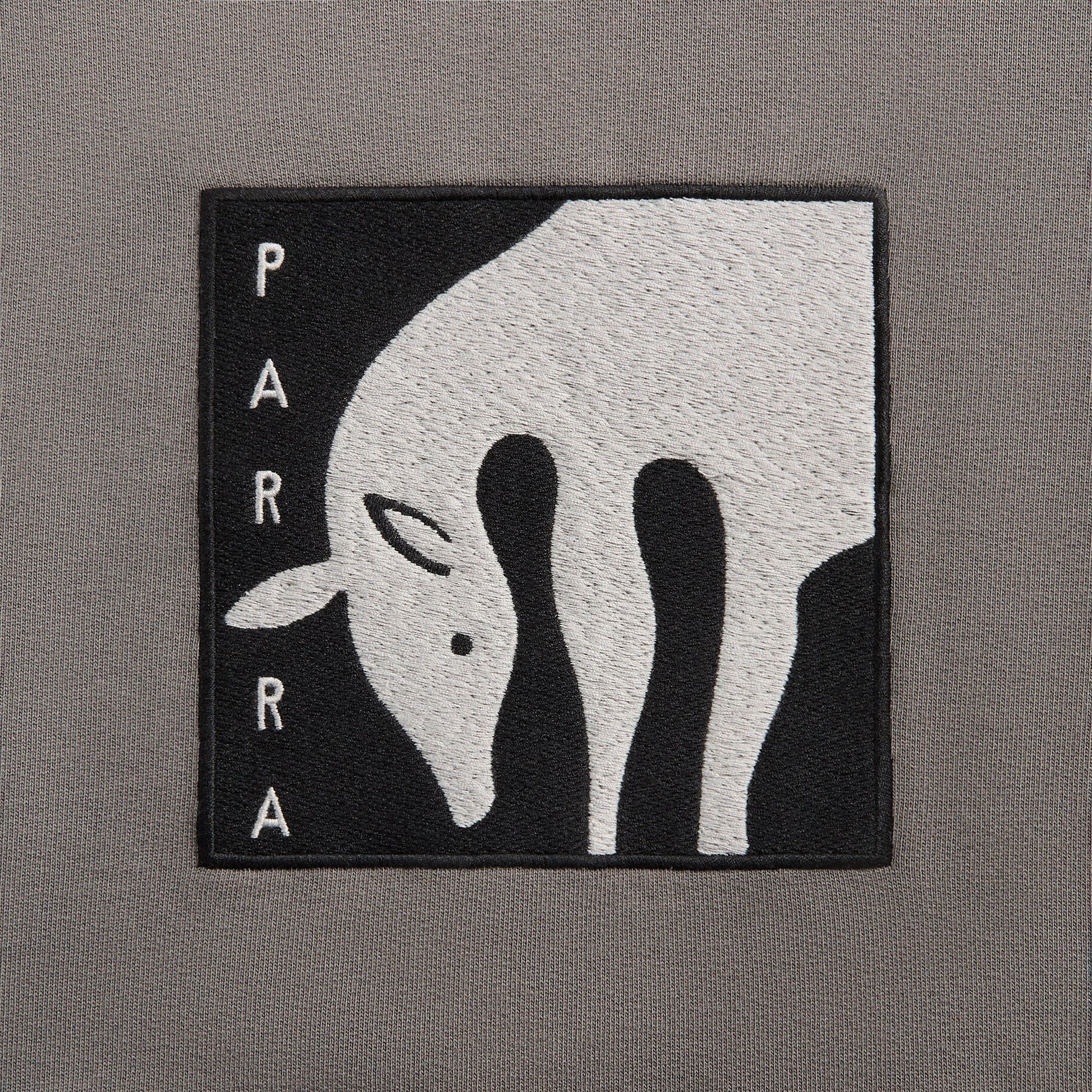 Men Kith by Parra Get On The Donkey Hooded Sweatshirt - Washed Grey