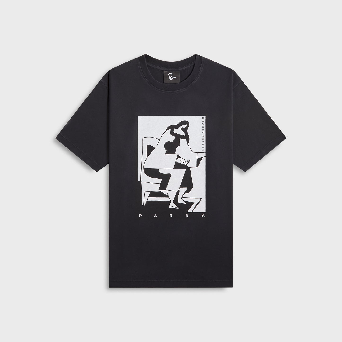 Men Kith by Parra The Confession Tee - Washed Black