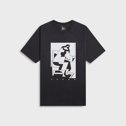 Men Kith by Parra The Confession Tee - Washed Black
