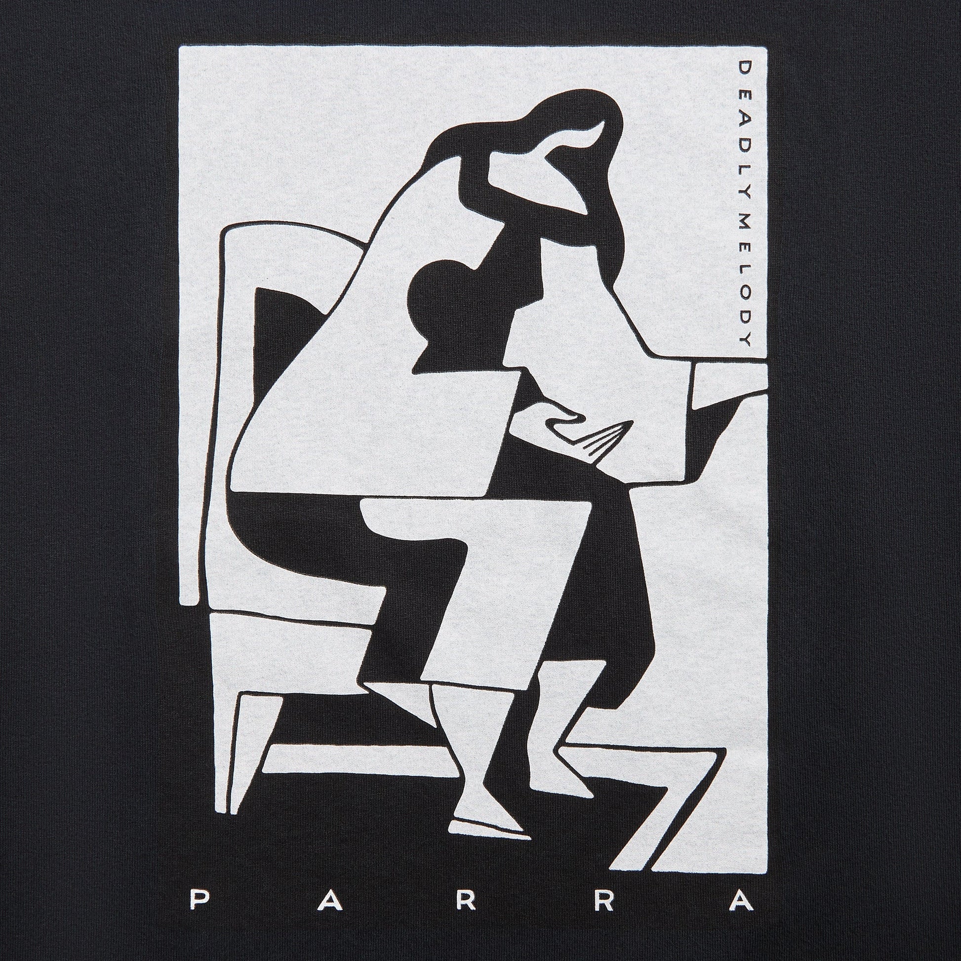 Men Kith by Parra The Confession Tee - Washed Black