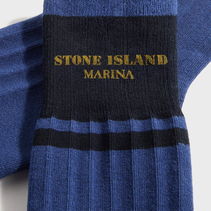 Men Kith Stone Island Marina Socks - Marine Blue