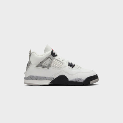 Kids Kith Nike PS Air Jordan 4 Retro - Summit White / Fire Red / Tech Grey / Bla