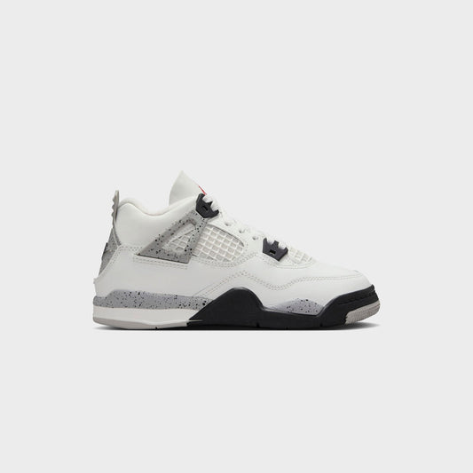 Kids Kith Nike PS Air Jordan 4 Retro - Summit White / Fire Red / Tech Grey / Bla