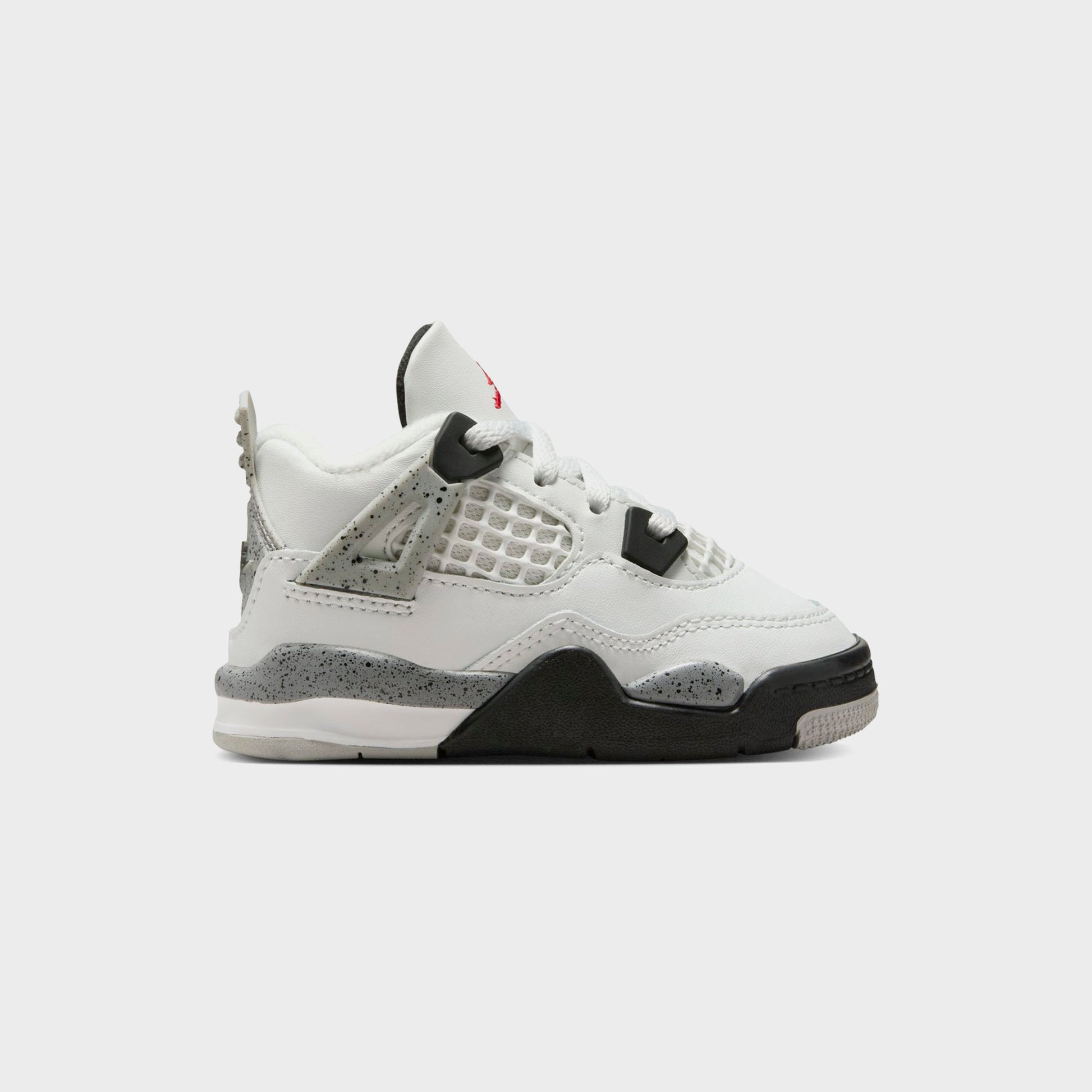 Kids Kith Nike TD Air Jordan 4 Retro - Summit White / Fire Red / Tech Grey / Bla
