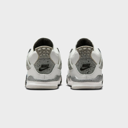 Kids Kith Nike TD Air Jordan 4 Retro - Summit White / Fire Red / Tech Grey / Bla