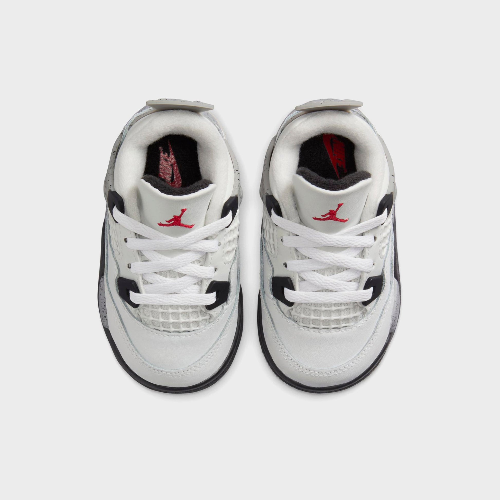 Kids Kith Nike TD Air Jordan 4 Retro - Summit White / Fire Red / Tech Grey / Bla