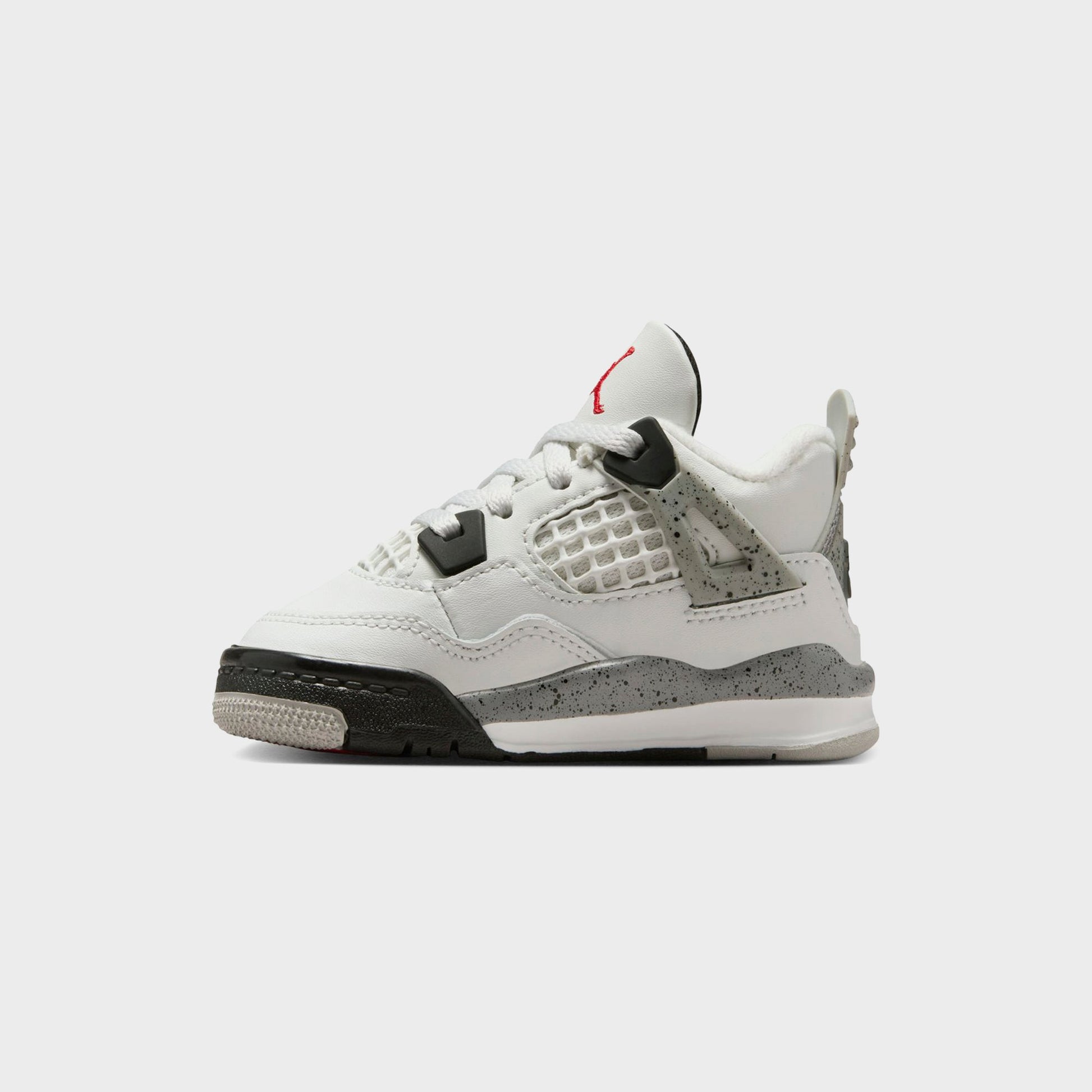 Kids Kith Nike TD Air Jordan 4 Retro - Summit White / Fire Red / Tech Grey / Bla