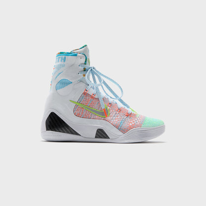 Men Kith Nike Kobe 9 Elite Protro - White / Reflective Silver / Chlorine Blue /