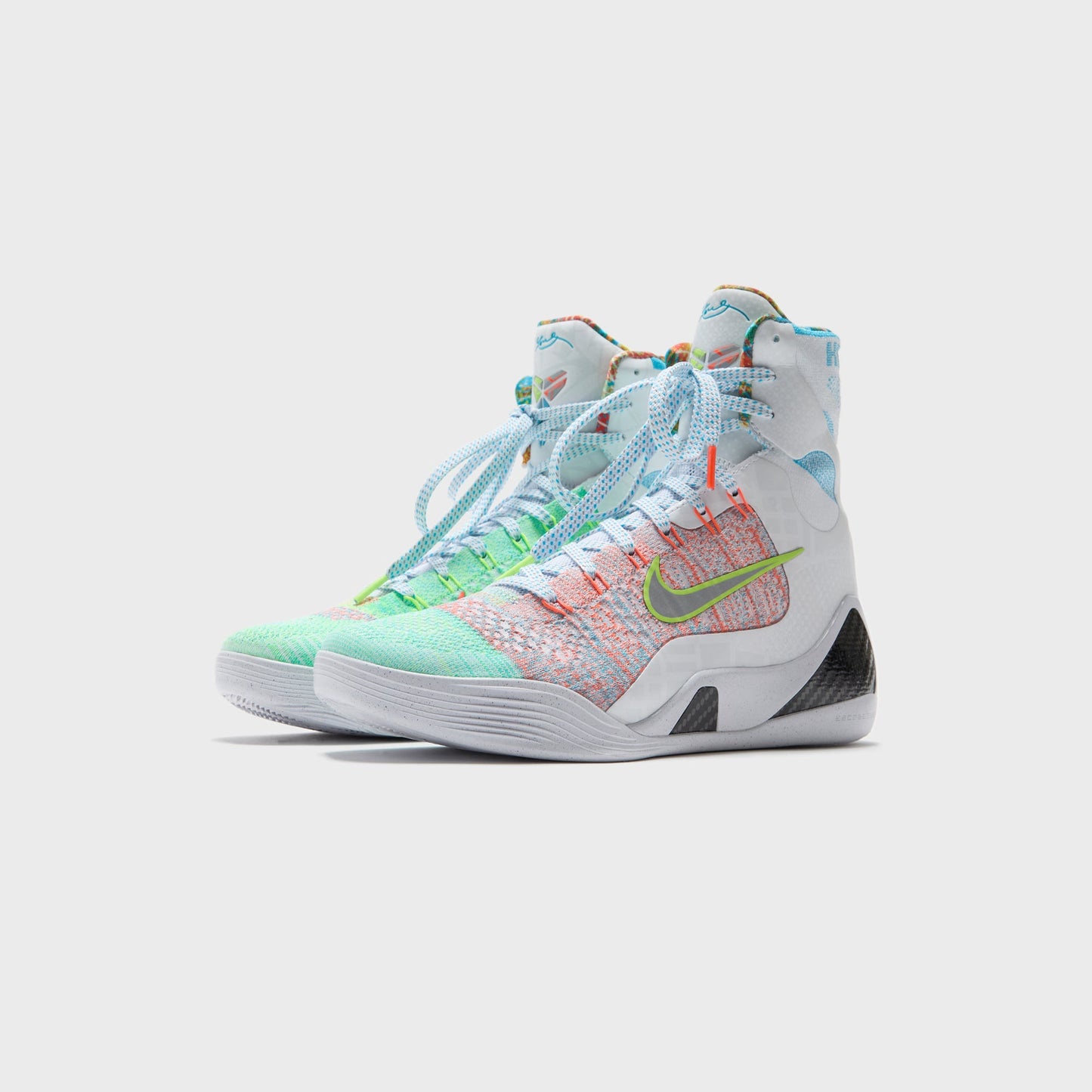 Men Kith Nike Kobe 9 Elite Protro - White / Reflective Silver / Chlorine Blue /