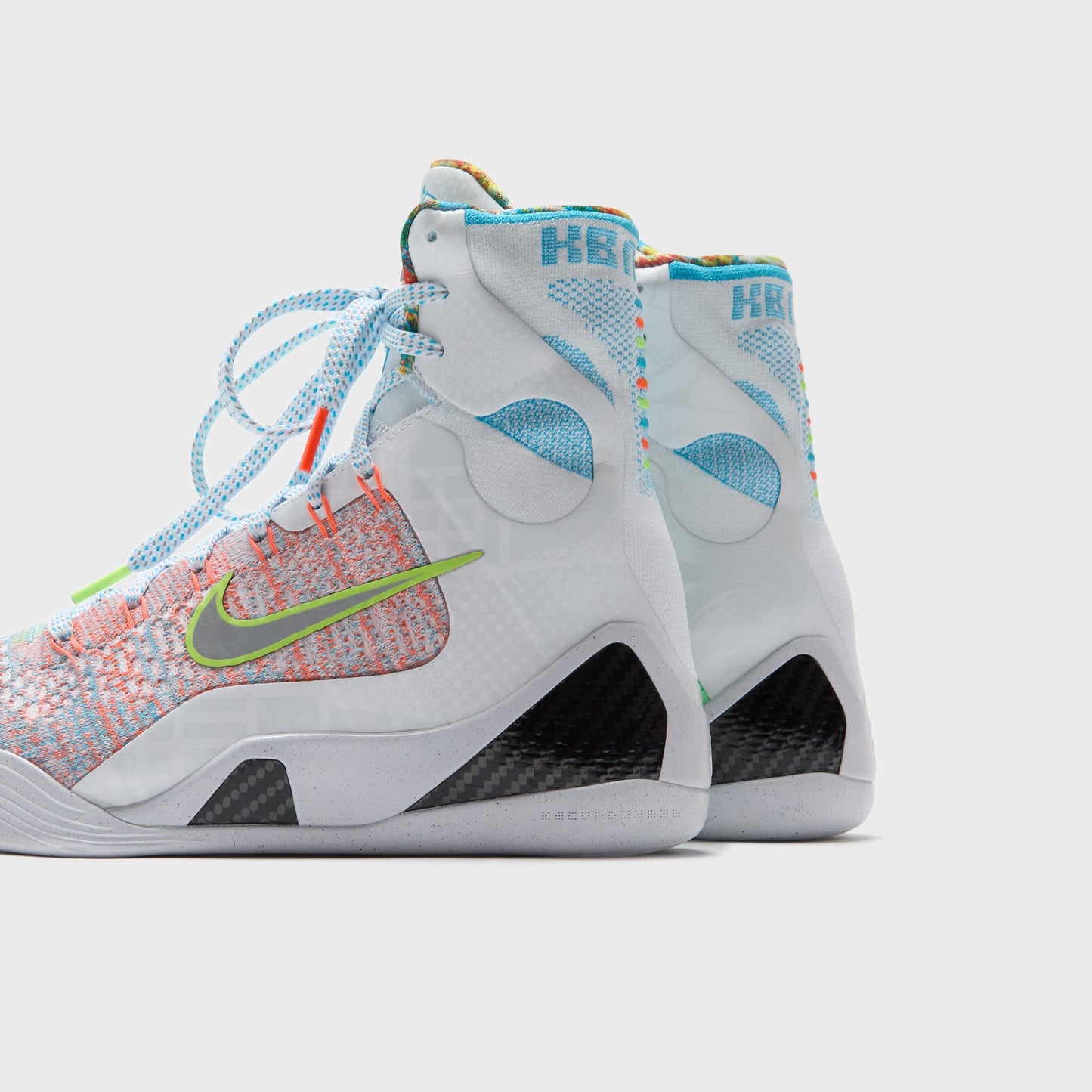 Men Kith Nike Kobe 9 Elite Protro - White / Reflective Silver / Chlorine Blue /