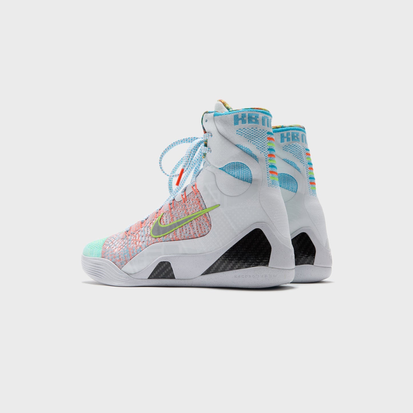 Men Kith Nike Kobe 9 Elite Protro - White / Reflective Silver / Chlorine Blue /