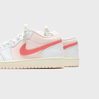 Women Kith Nike WMNS Air Jordan 1 Low SE - Summit White / Light Soft Pink / Sail