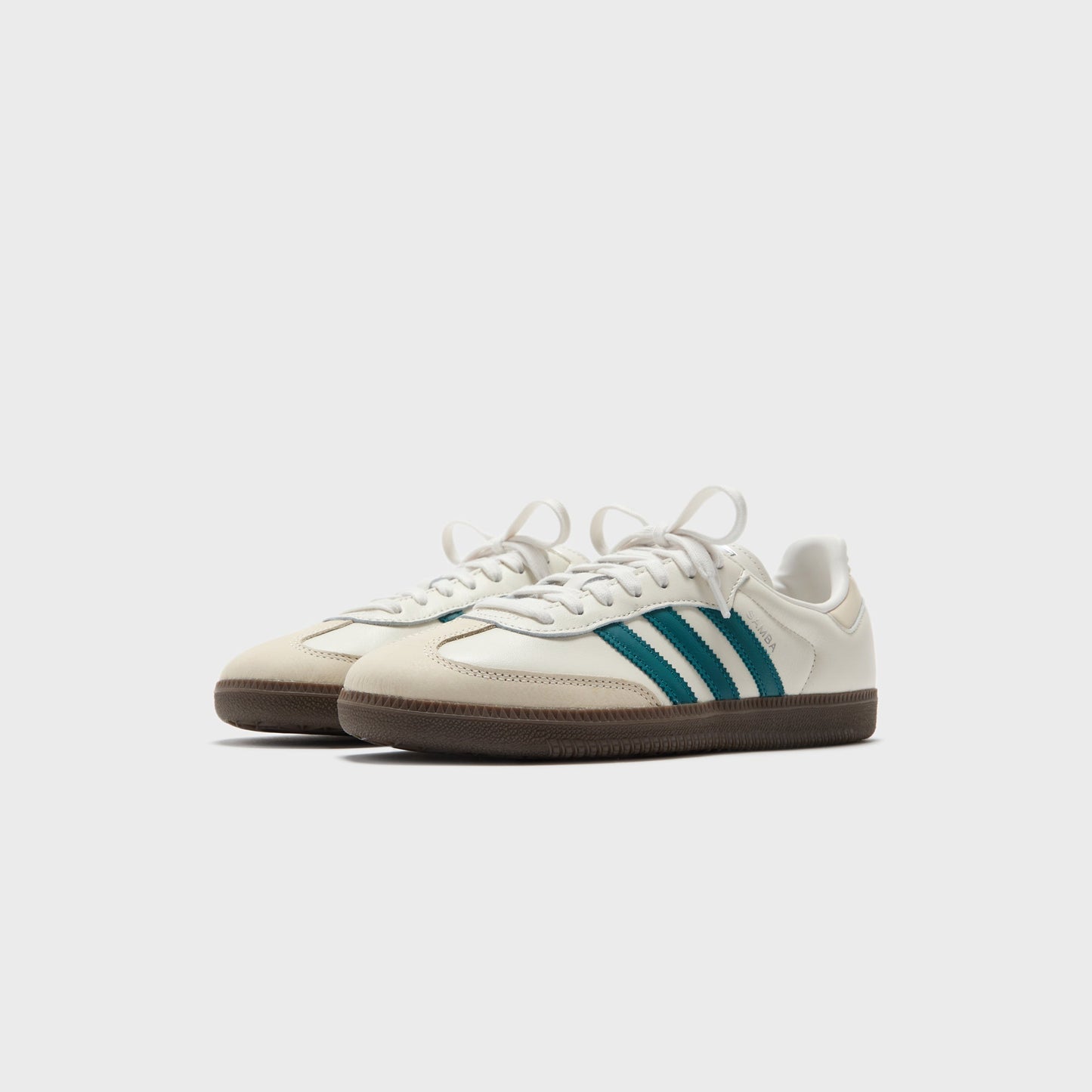 Women Kith adidas WMNS Samba OG - Cloud White / Legacy Teal / Wonder White