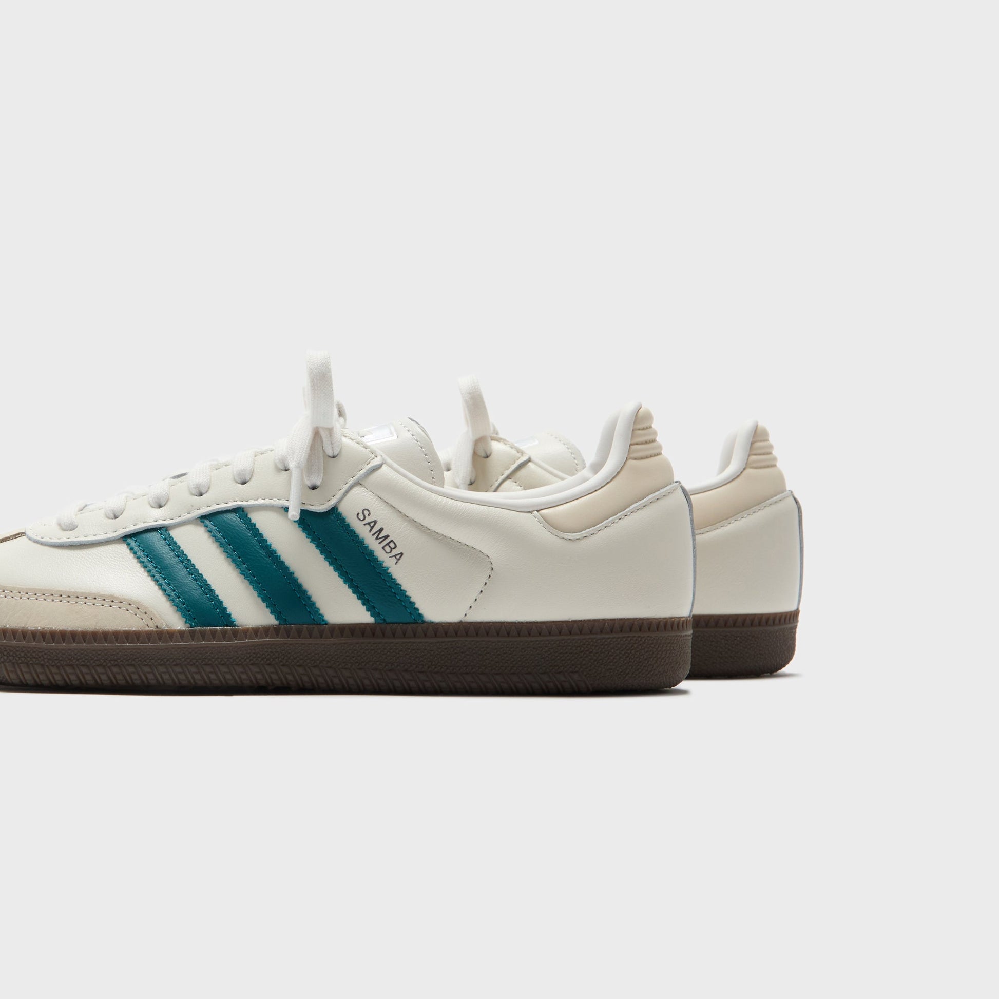 Women Kith adidas WMNS Samba OG - Cloud White / Legacy Teal / Wonder White