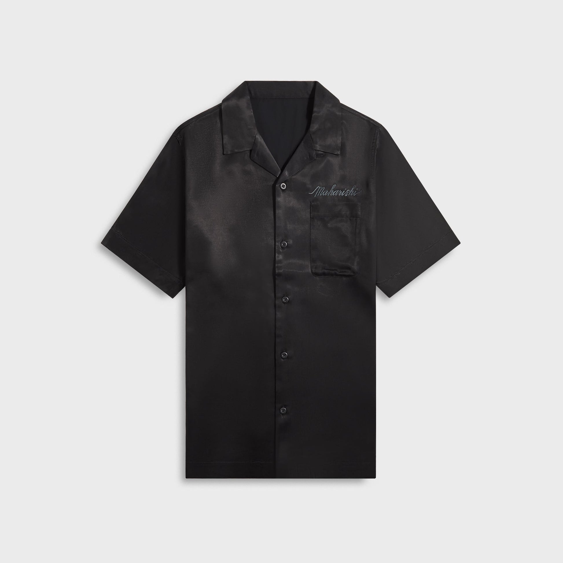 Men Kith Maharishi 6098 Tiger Dragon Camp Collar Shirt - Black