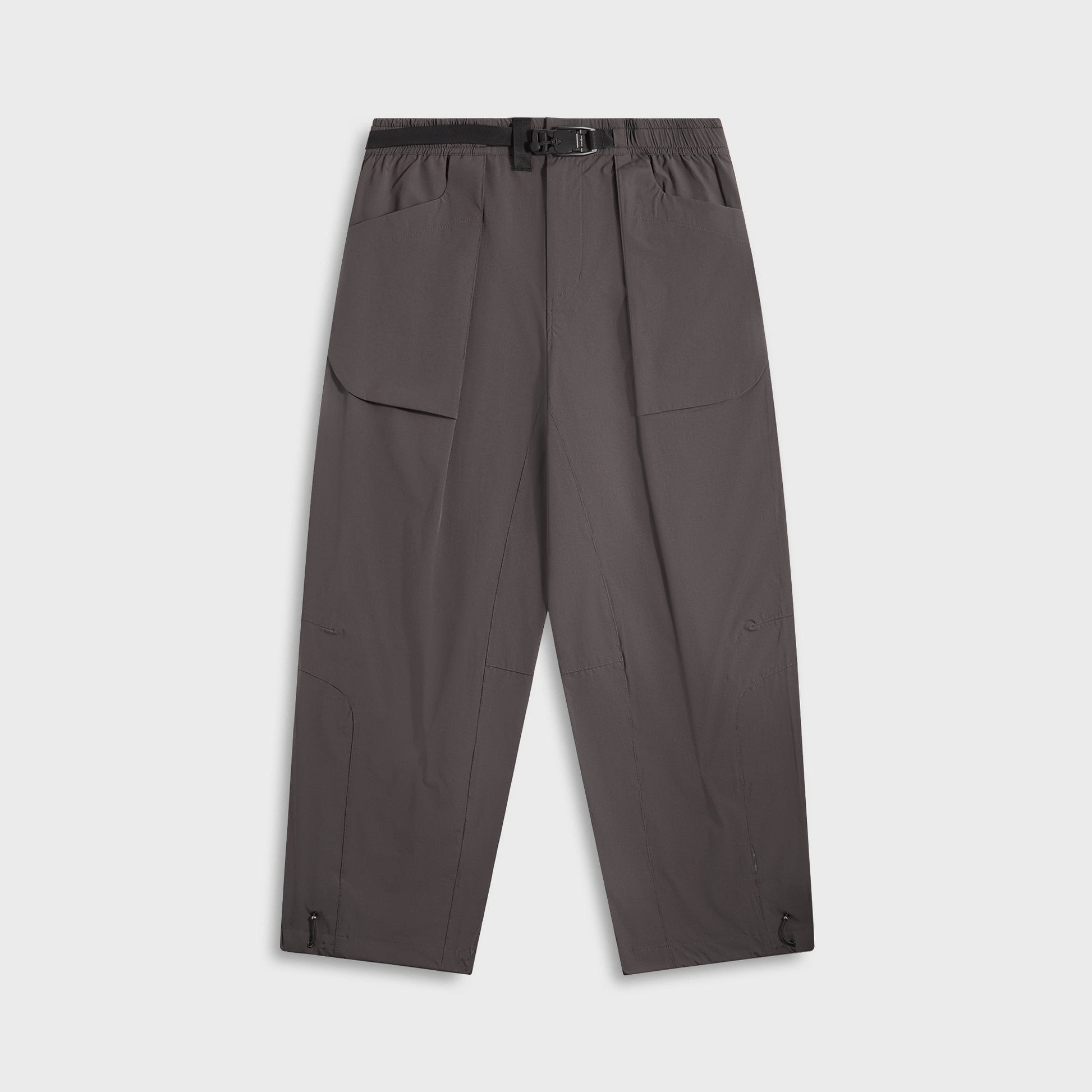 Men Kith Maharishi 6081 Hemp Pleated Track Pants - Charcoal