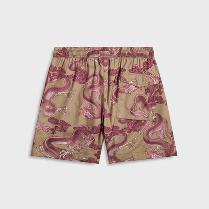 Men Kith Maharishi 1549 Dragon Swim Shorts - Olive