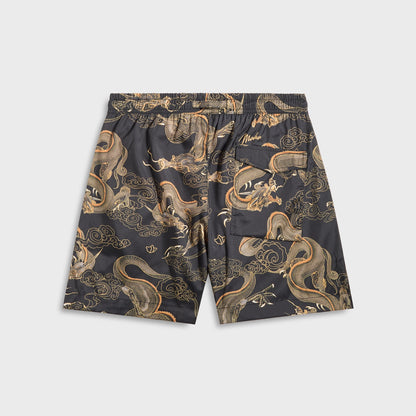 Men Kith Maharishi 1549 Dragon Swim Shorts - Black