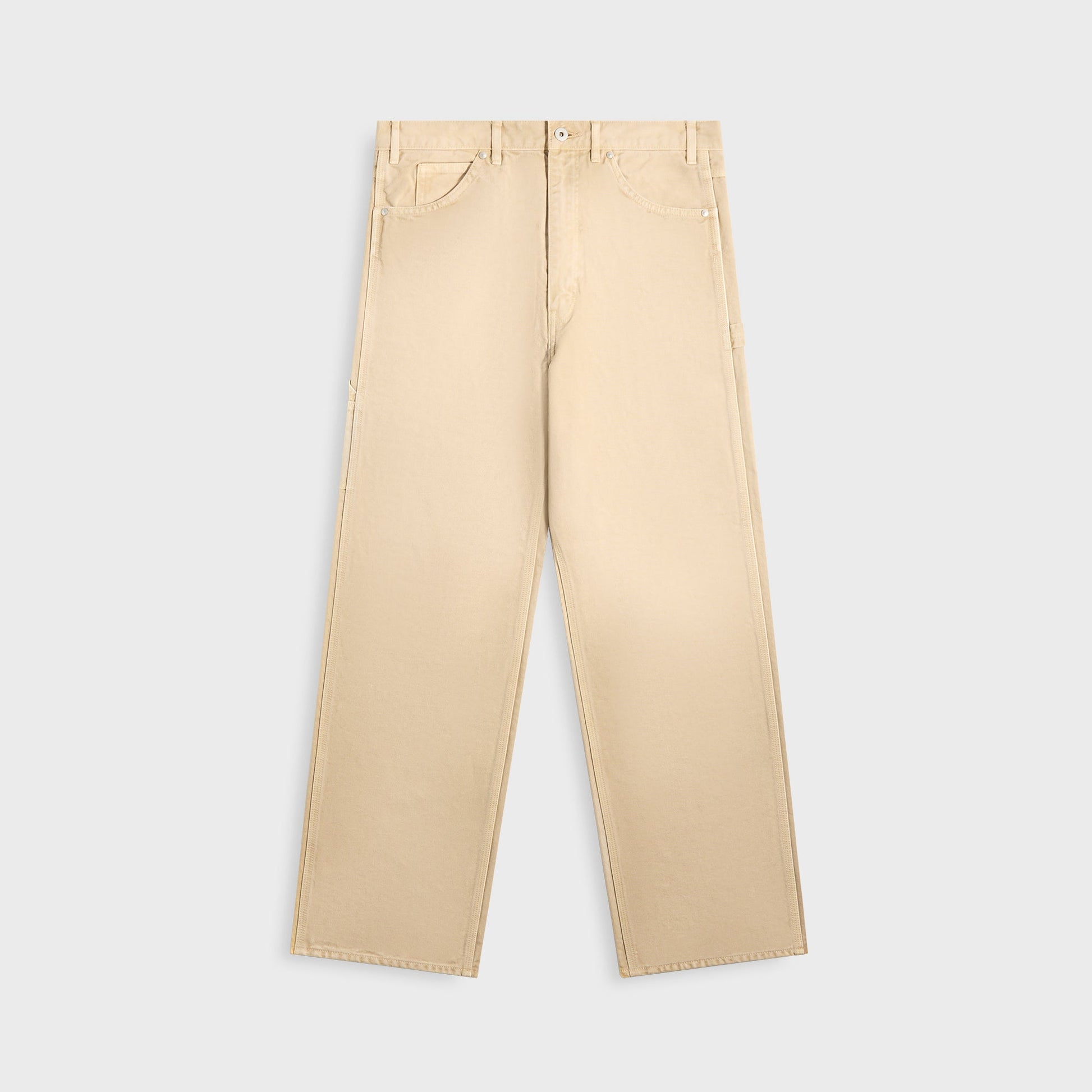 Men Kith Auralee Organic Cotton Duck Pants - Light Beige
