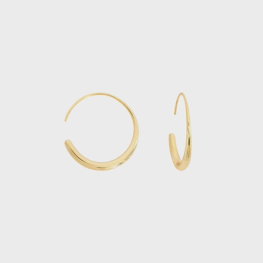 Women Kith SHASHI Dahlia Hoop - Gold