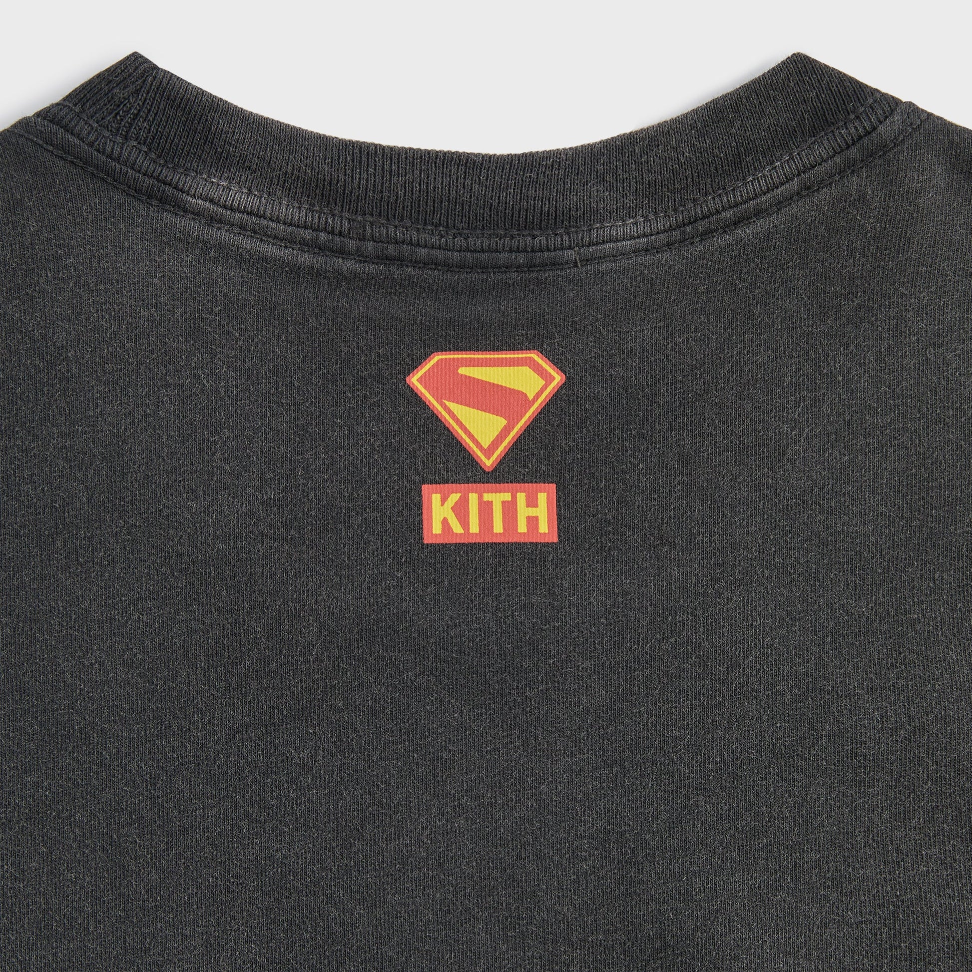 Men Kith Superman | Kith (2025 Movie) Lightning Vintage Tee - Black