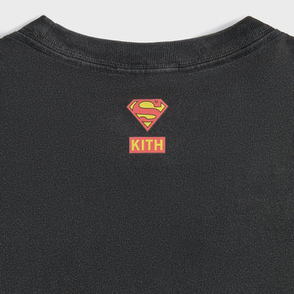 Men Kith Superman | Kith Man of Steel Vintage Tee - Black