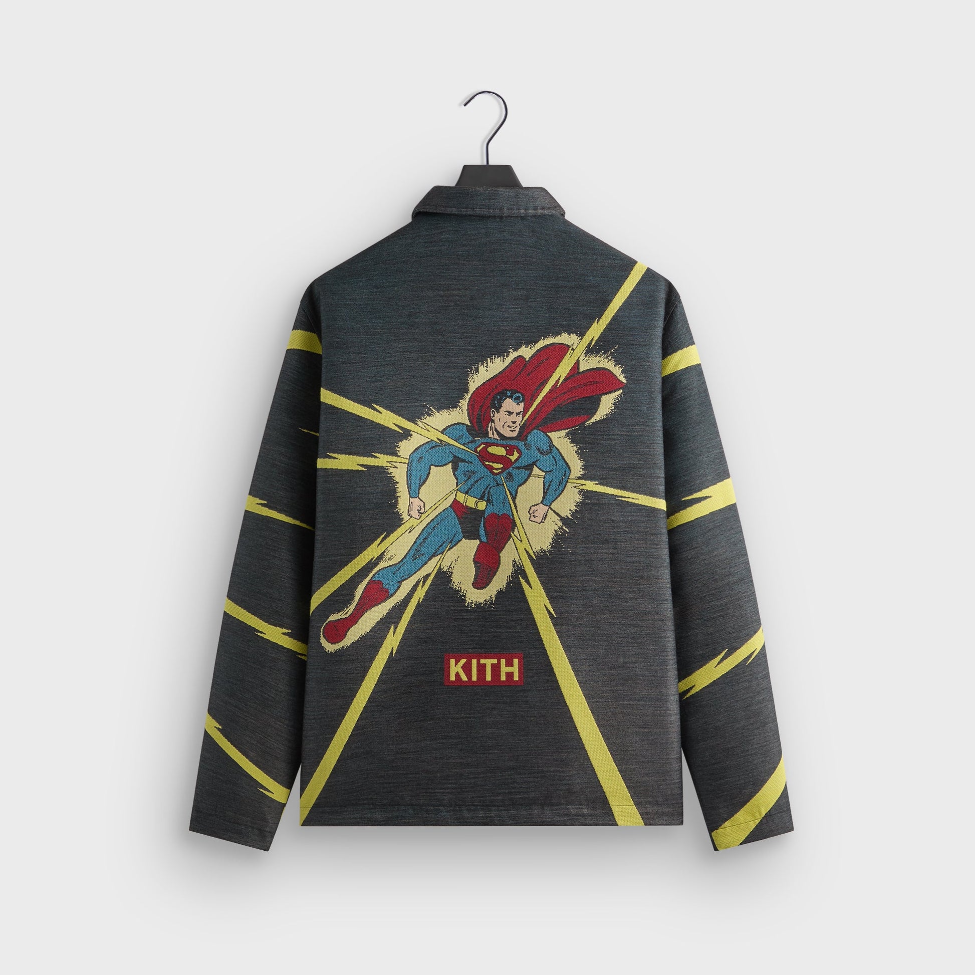 Men Kith Superman | Kith Lightning Tapestry Jacket - Black