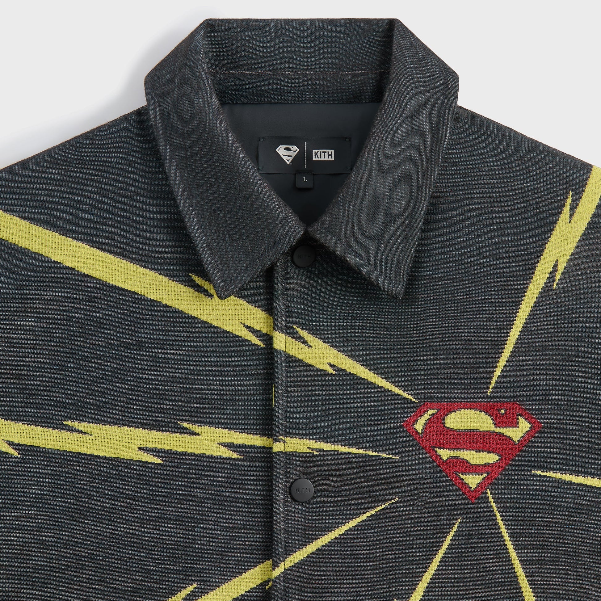Men Kith Superman | Kith Lightning Tapestry Jacket - Black