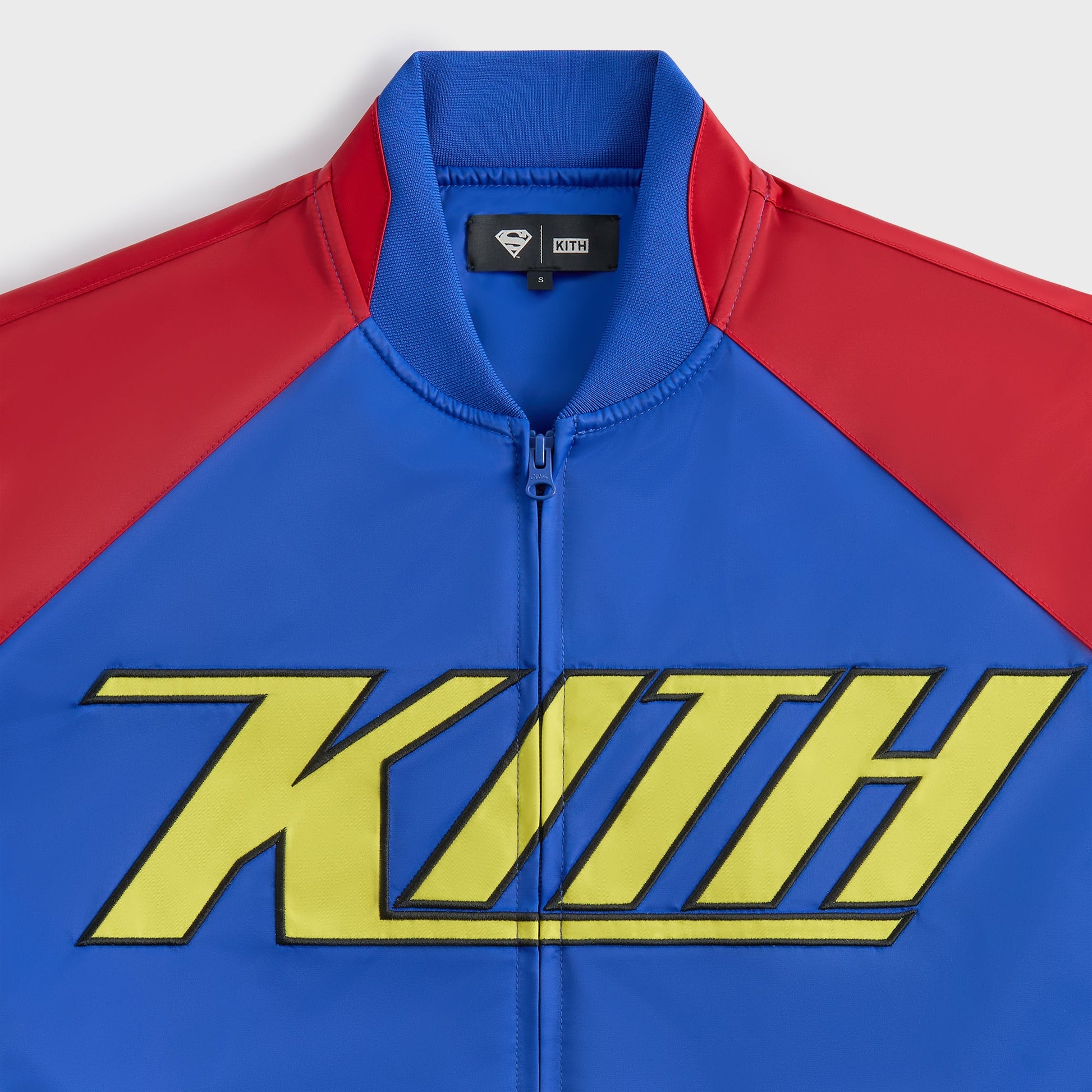 Men Kith Superman | Kith Satin Bomber Jacket - Cyclone