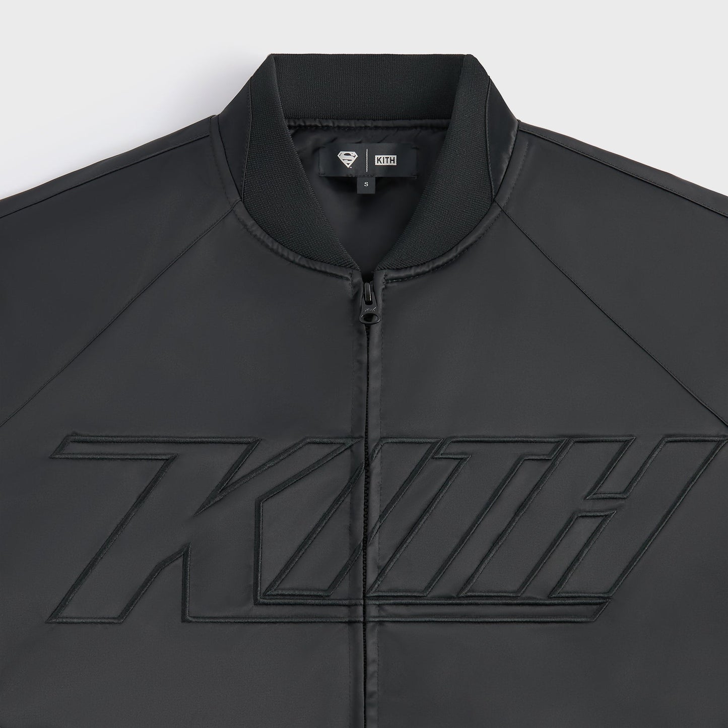 Men Kith Superman | Kith Satin Bomber Jacket - Black