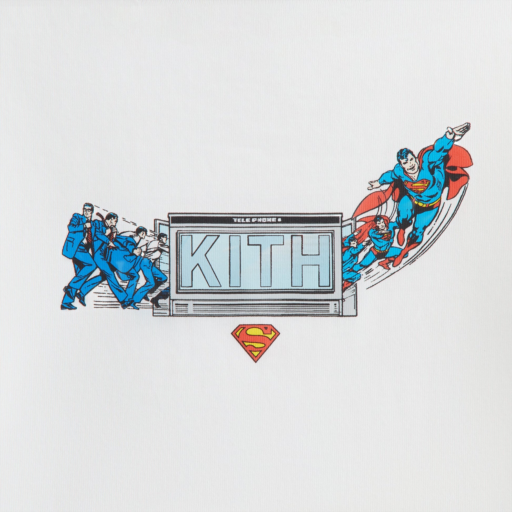 Men|Kids Kith Superman | Kith Kids Booth Vintage Tee - White