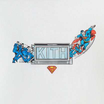 Men|Kids Kith Superman | Kith Kids Booth Vintage Tee - White