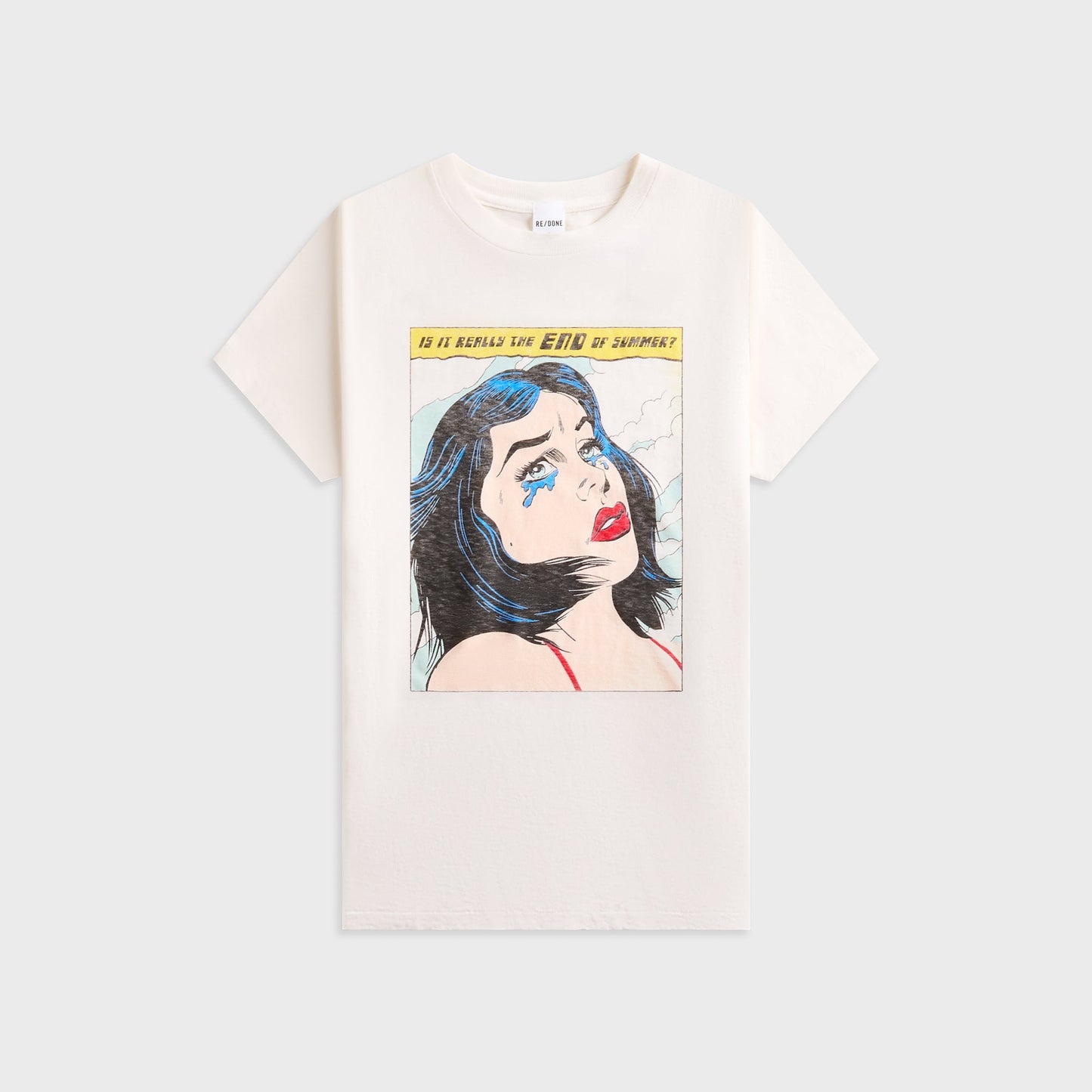 Women Kith ReDone 70s Loose Tee Summer - Vintage White