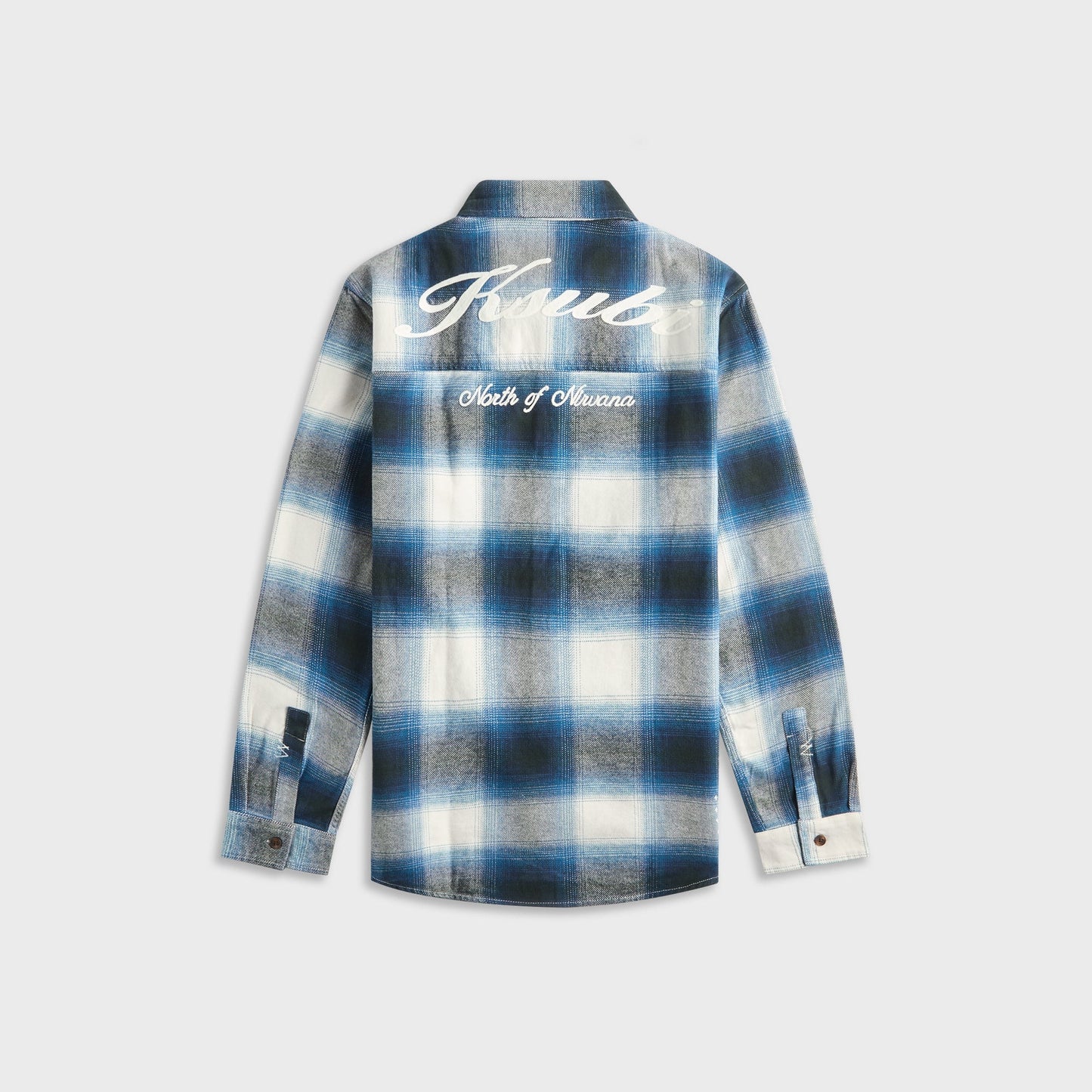 Men Kith Ksubi Rosebowl Long Sleeve Shirt - Salted Blue