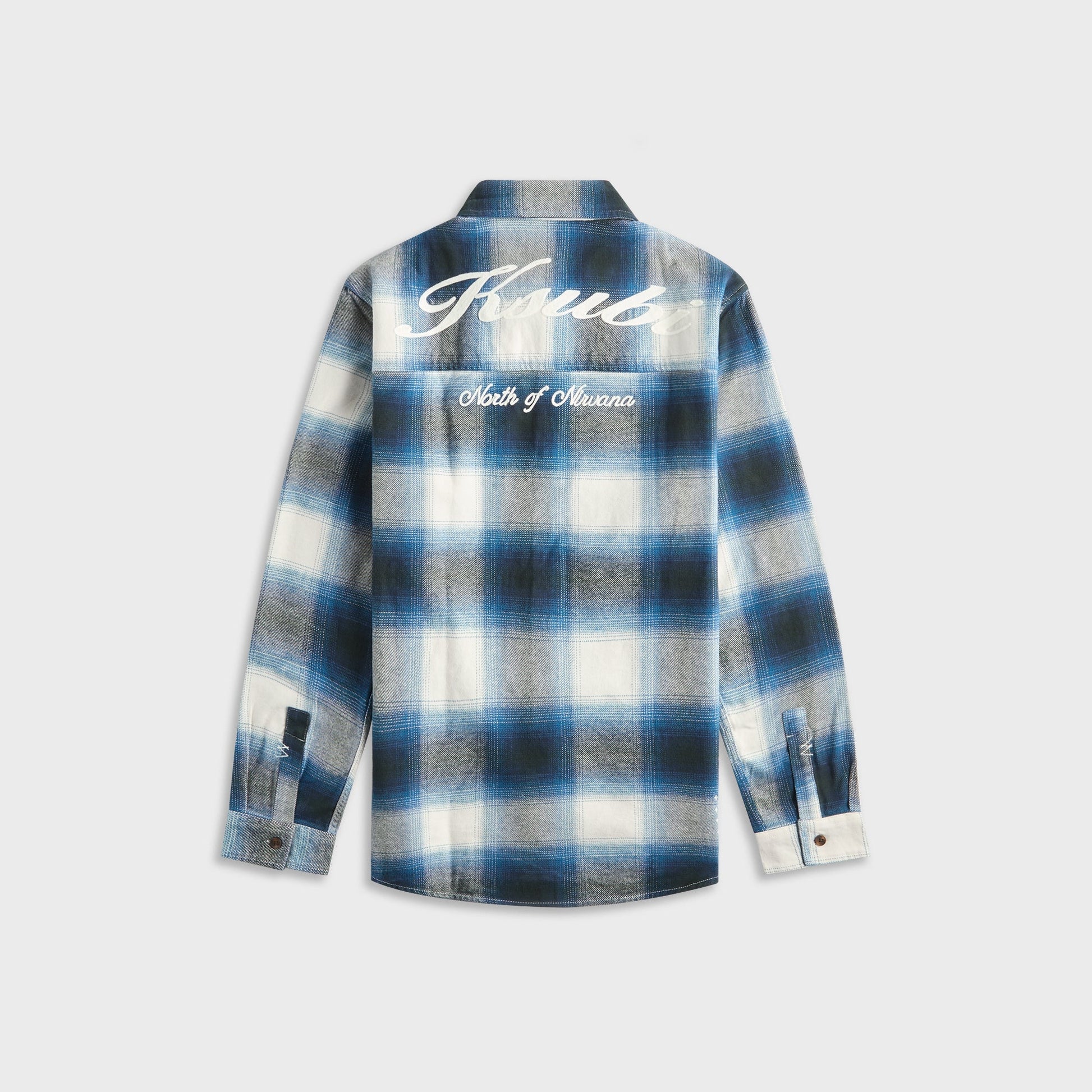 Men Kith Ksubi Rosebowl Long Sleeve Shirt - Salted Blue