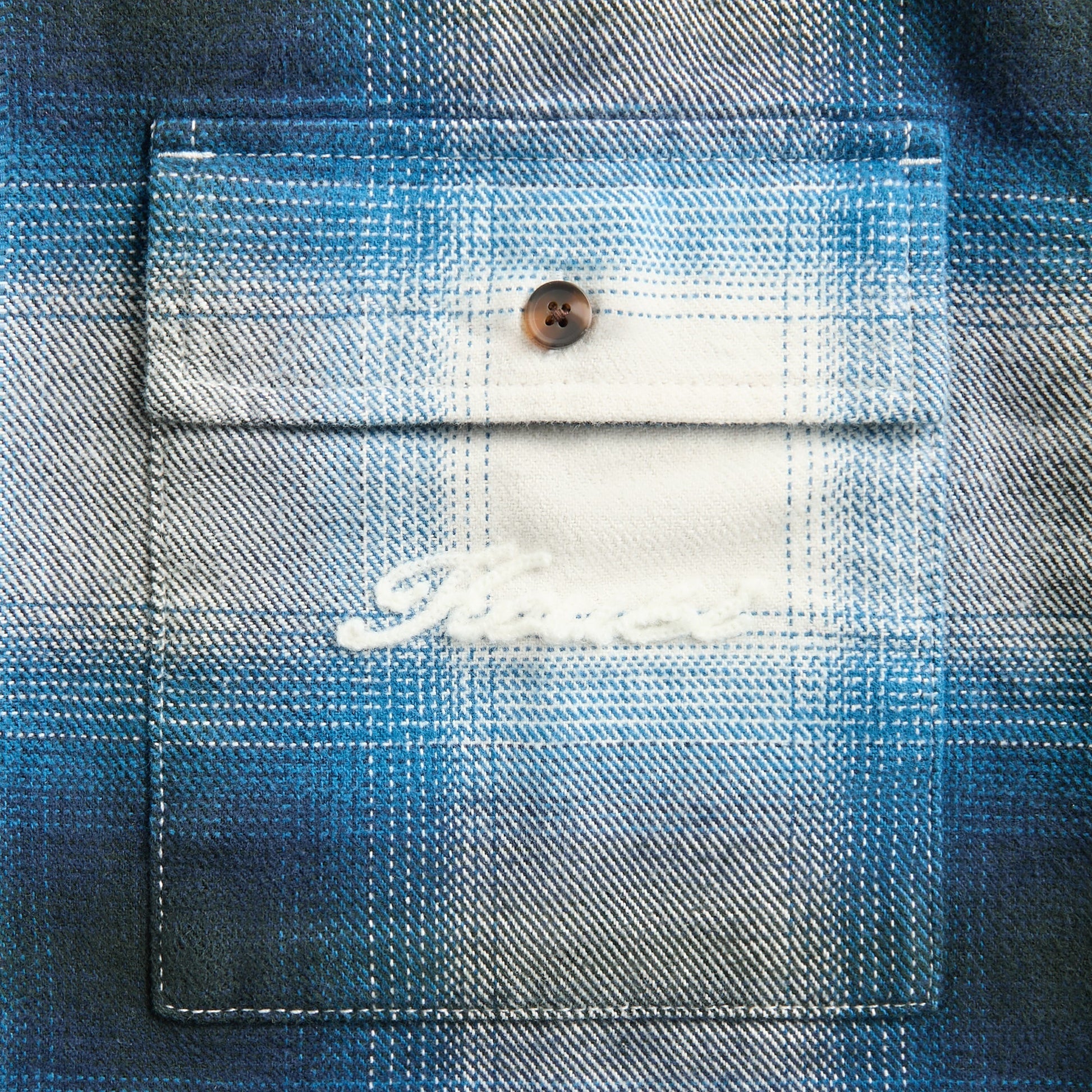 Men Kith Ksubi Rosebowl Long Sleeve Shirt - Salted Blue