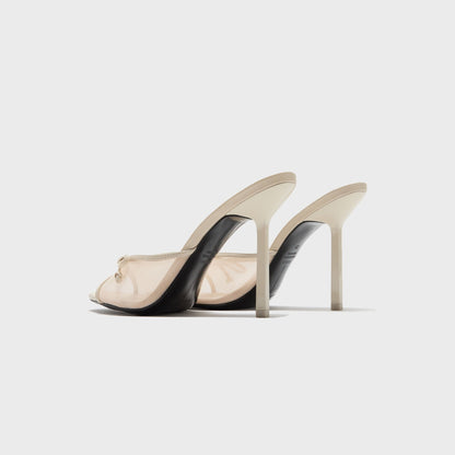 Women Kith Black Suede Studio Luna 100 Slipper Mule - Swan Mesh
