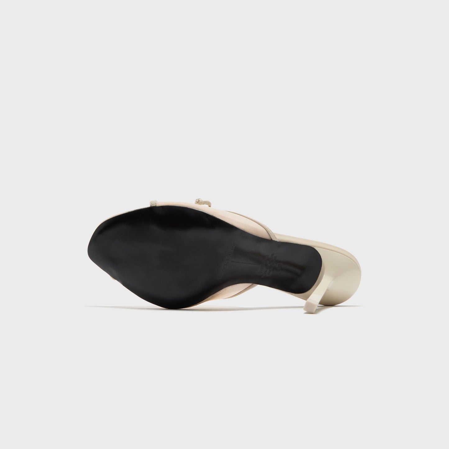 Women Kith Black Suede Studio Luna 100 Slipper Mule - Swan Mesh