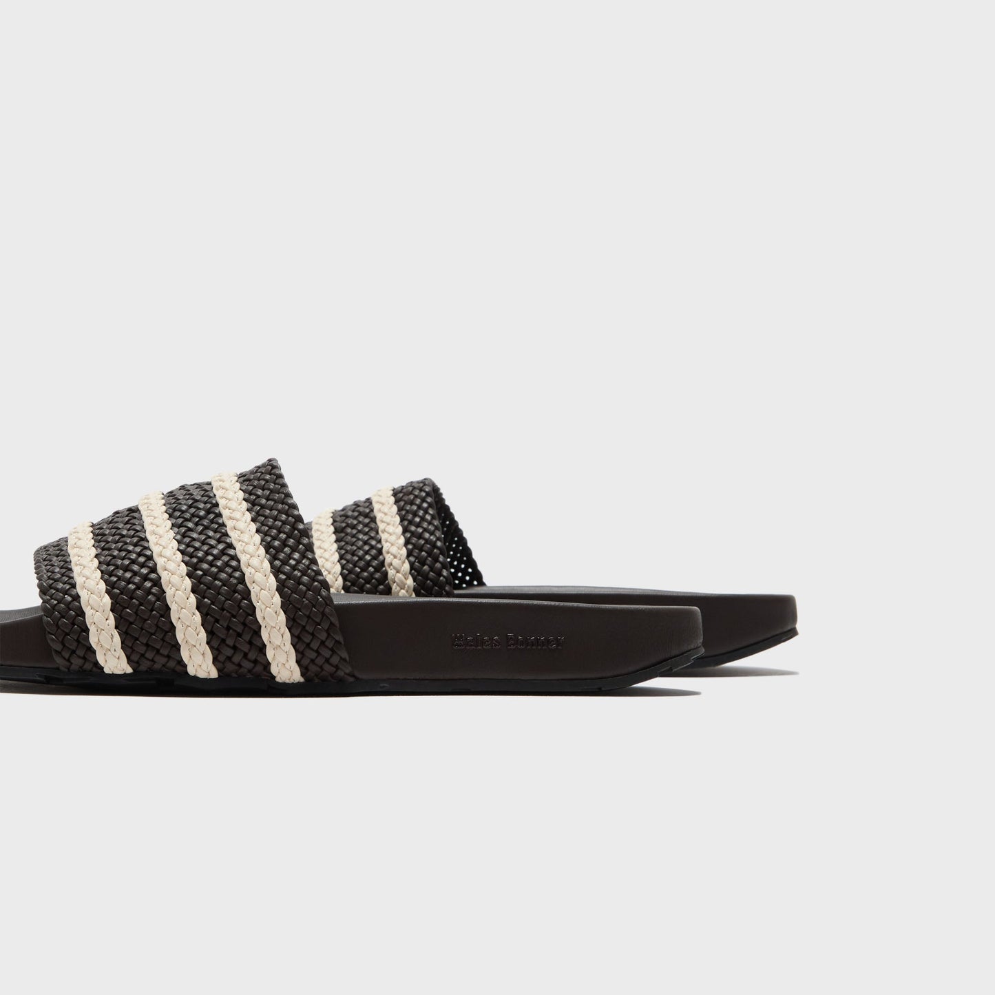 Men Kith adidas x Wales Bonner Adilette - Brown / Wonder White
